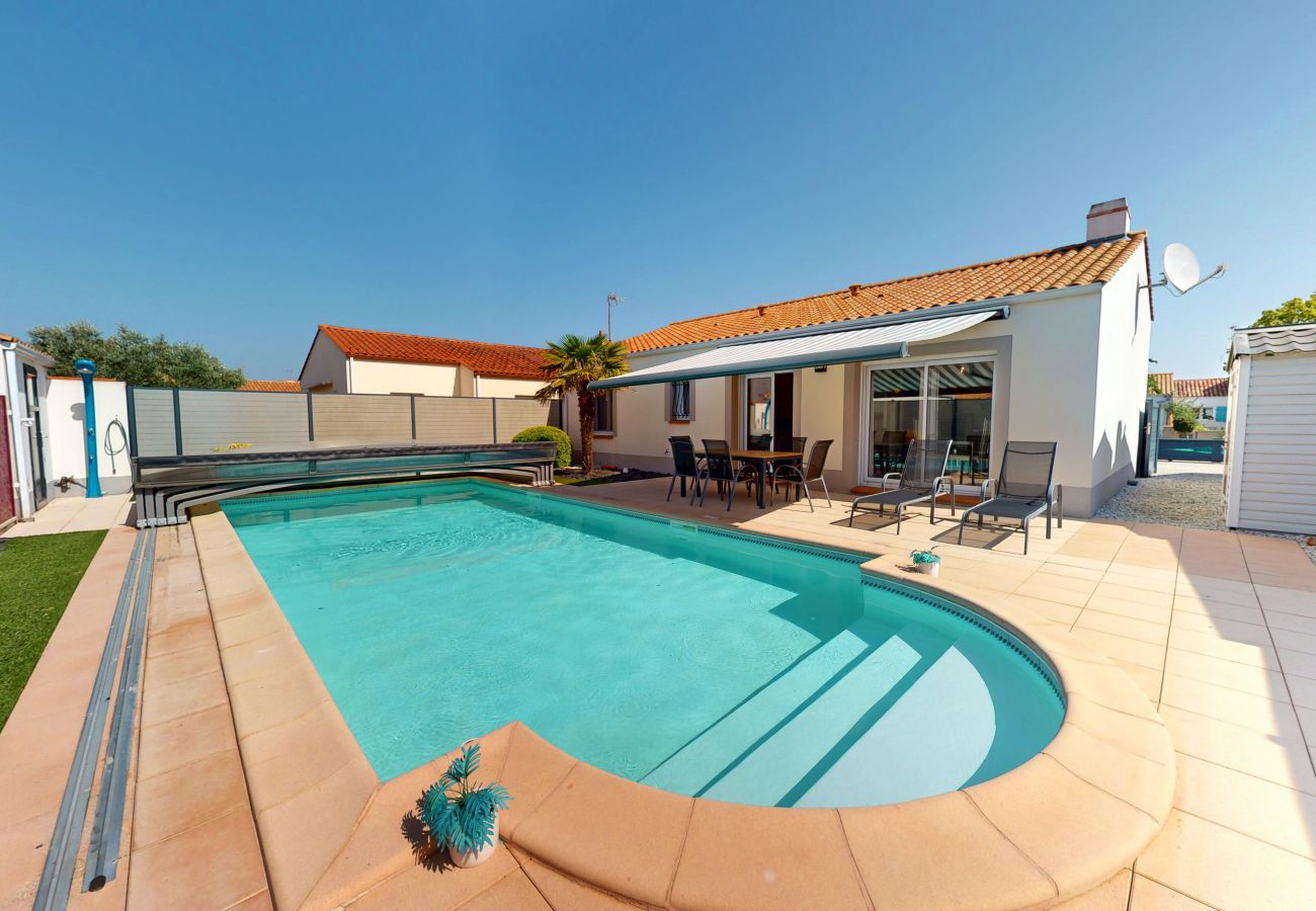 Maison à Saint-Gilles-Croix-de-Vie - Palm'Cornue avec piscine chauffée