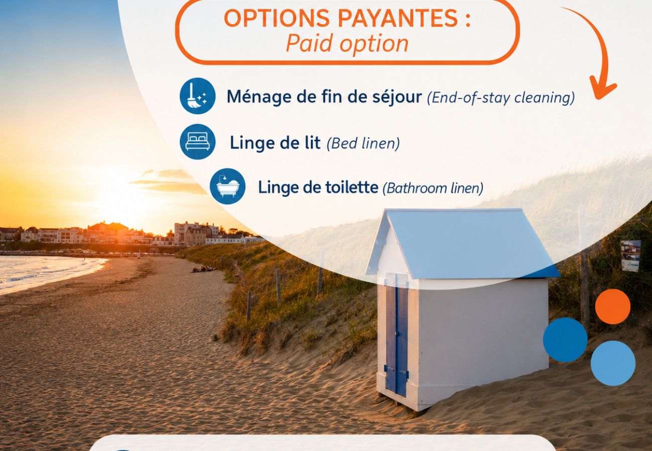 Appartement à Saint-Gilles-Croix-de-Vie - Quai de Plaisance - Vue mer, 100m grande plage